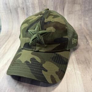 Dallas Cowboys NFL New Era 9Twenty Trucker Cap Mesh Back Snapback Camo Hat